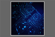 -50% Circuit boards backgrounds set, a Background Graphic by frost_newt (Thumbnail 9 of 11)