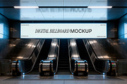 4 Billboard Mockups Escalators Set, an Advertising Mockup by rodrigofkaminski (Thumbnail 4 of 5)