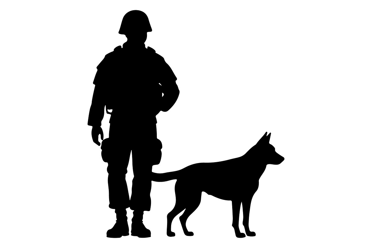 Combat Soldier Silhouettes Bundle, an Object Illustration by Gfx_Store (Photo 6 of 7)