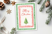 Watercolor Christmas Frames Clipart, a Seasonal Illustration by SvetaArtStore (Thumbnail 3 of 8)