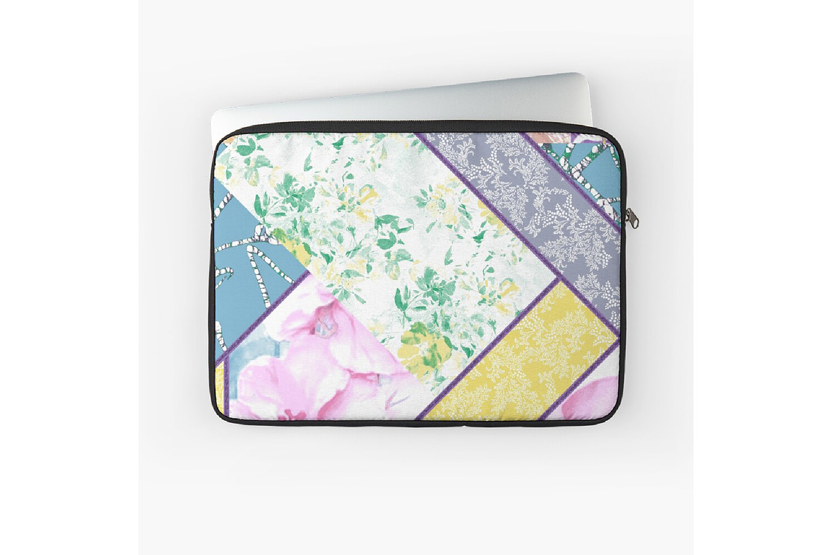 Patchwork Florals – Botanical, an Illustration by kraalikaacreations (Photo 5 of 5)