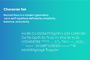 Normal Sans Geometric Font Family, a Font by PeanutButter Type (Thumbnail 5 of 6)