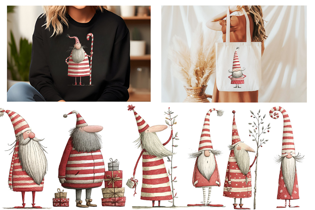 Quirky Santa Claus Clipart, an Illustration by Designworld (Photo 5 of 5)