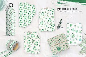 Watercolor GREEN CHOICE