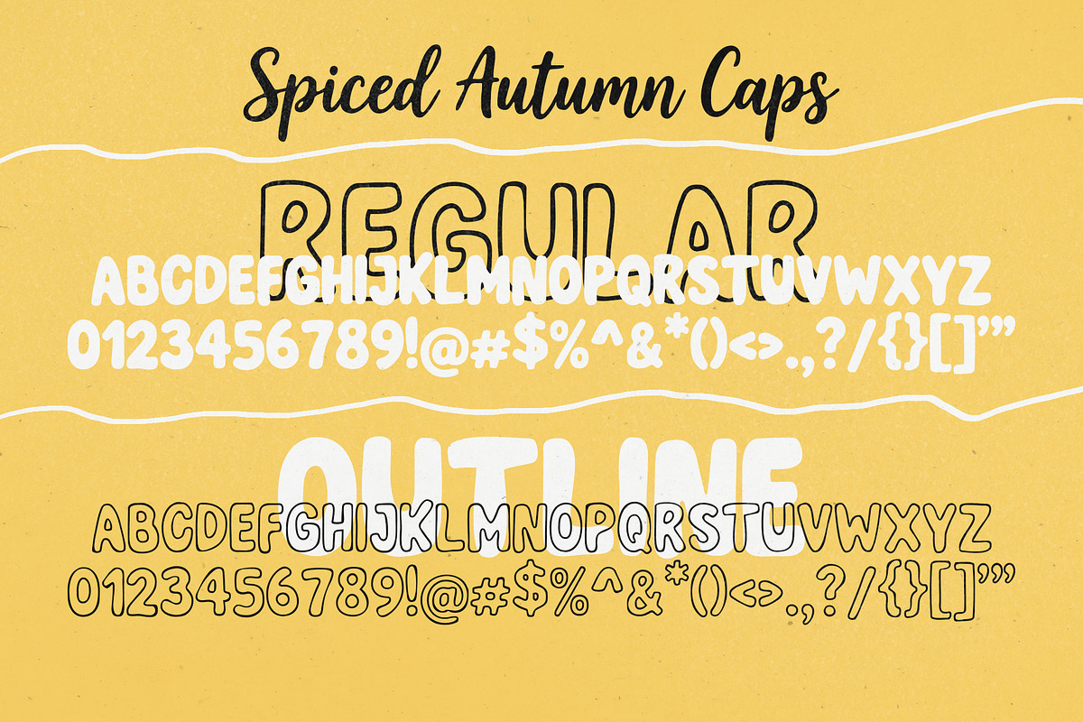 Spiced Autumn Playfull Dual Font, a Handwritten Font by deadlock studio (Photo 9 of 10)
