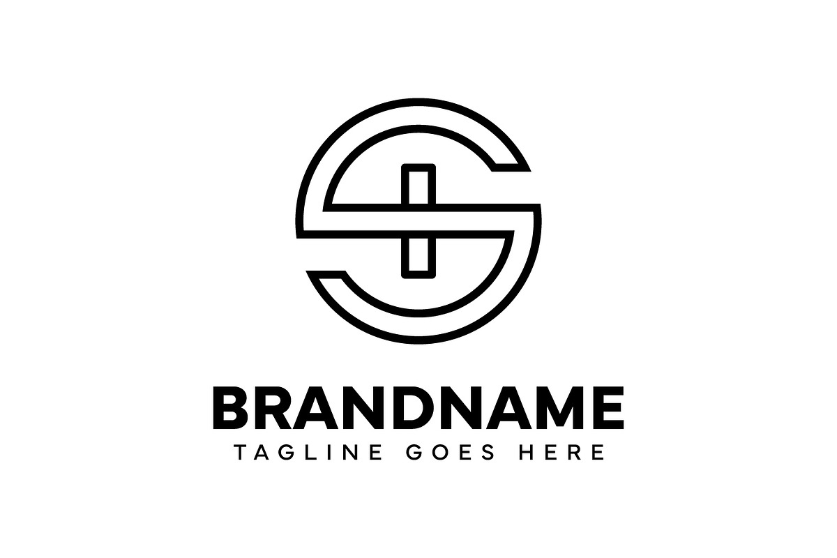 Letters SI Monogram Logo, a Branding & Logo Template by Pray Art Design Studio