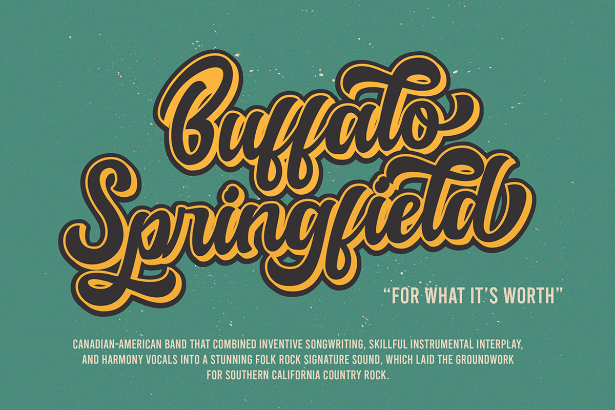 Degdegan Bold Script Retro, a Script Font by Haksen (Photo 2 of 11)
