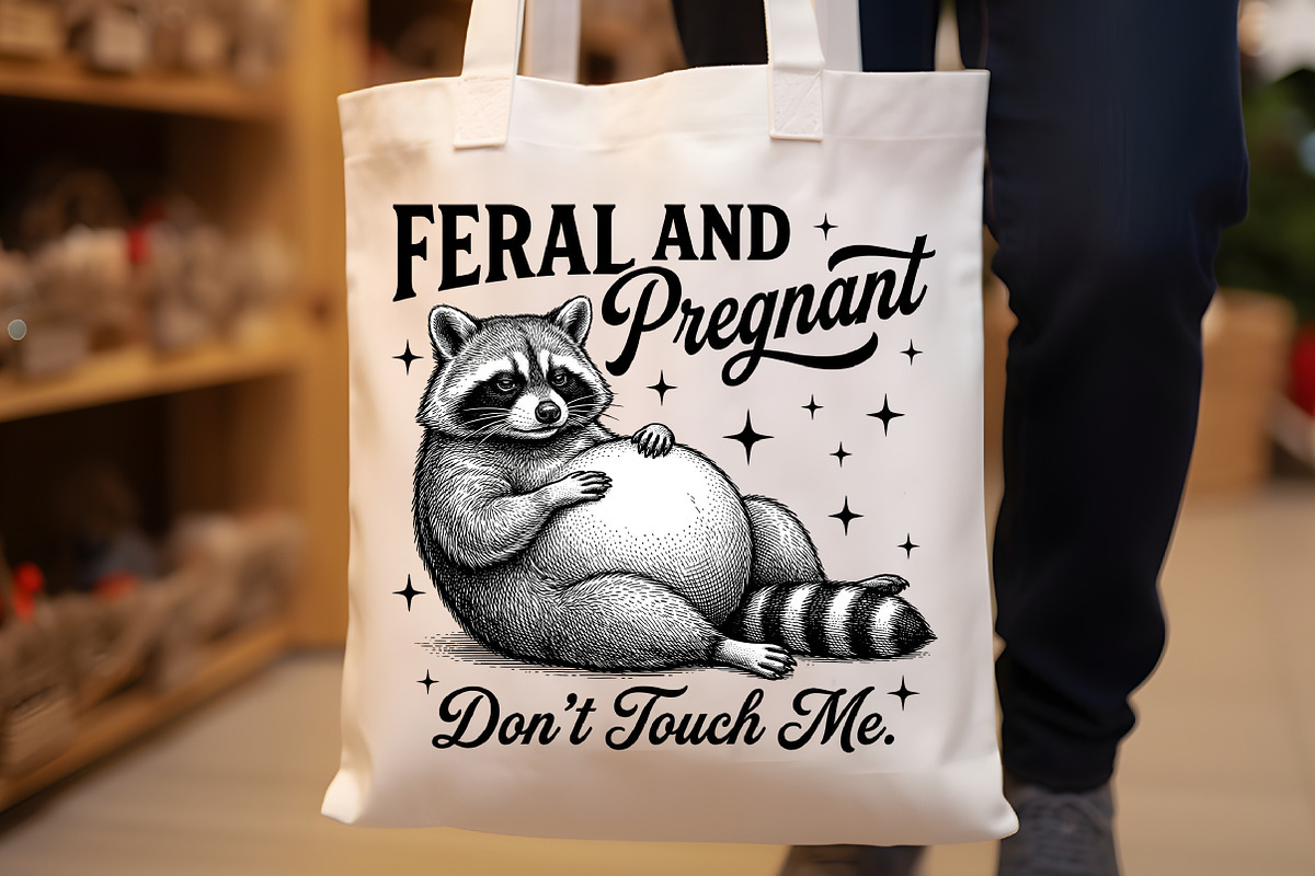 Feral and Pregnant Raccoon Maternity, a Work Illustration by Sublimation Artist (Photo 8 of 9)