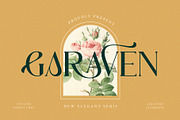 GARAVEN, a Serif Font by Muflieart (Thumbnail 1 of 8)