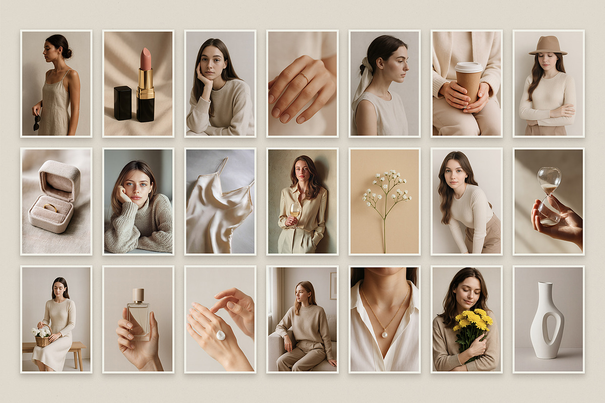 Aesthetic Neutral Lifestyle Photos, a Beauty & Fashion Photo by Vasya Kobelev (Photo 3 of 7)