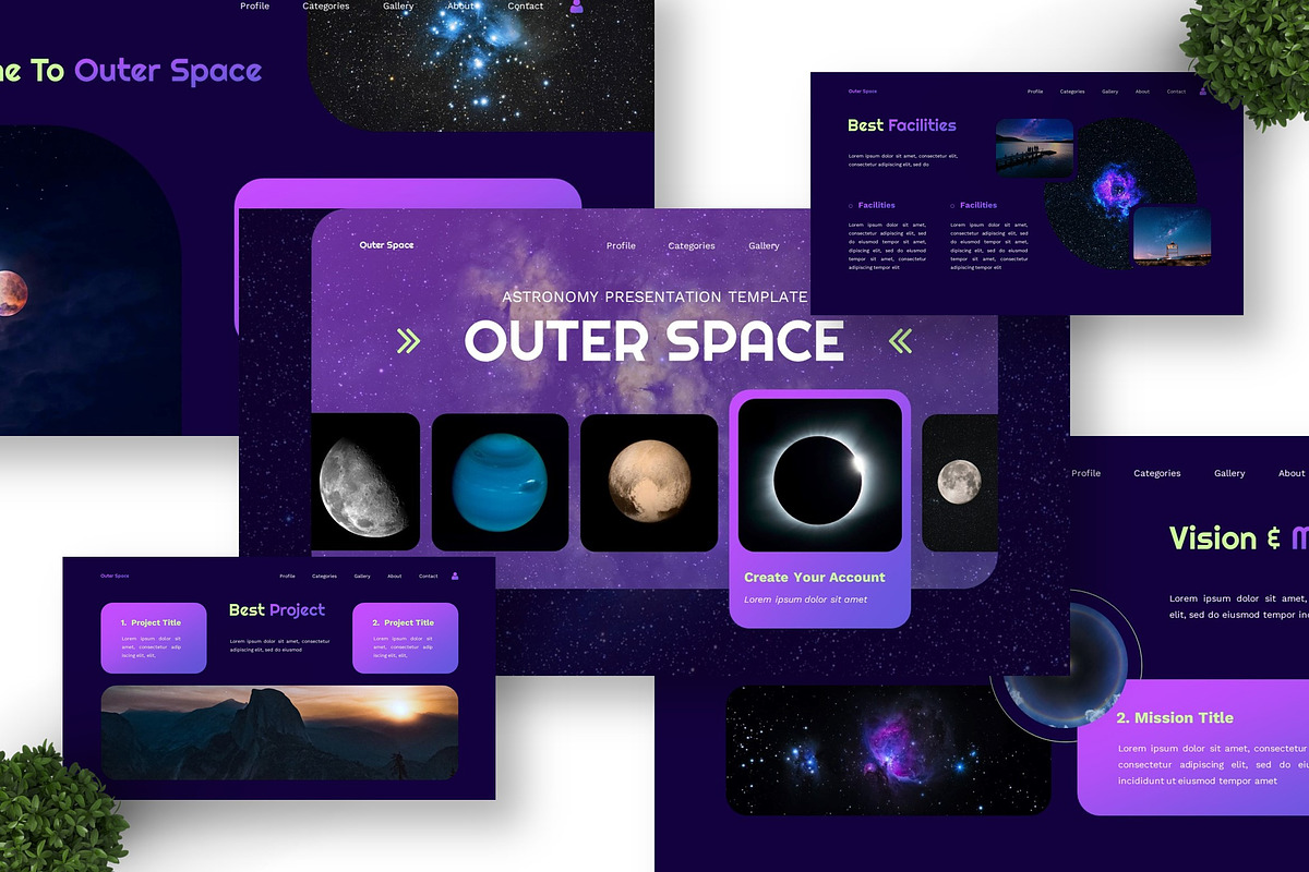 Outer Space - Astronomy Google Slide preview 3