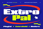 Extropal, a Sans Serif Font by graphicook (Thumbnail 1 of 10)