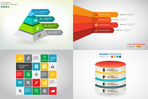 8 Vector Info graphics  set