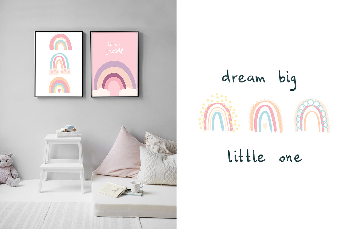PASTEL RAINBOW. Abstract Graphic Set, an Object Graphic by Alisha Gronska (Photo 6 of 13)