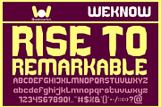 Zero to Hero font, a Font by weknow (Thumbnail 2 of 8)
