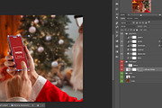 iPhone Mockup Santa Tree, an iPhone Mockup by RSplaneta (Thumbnail 2 of 2)