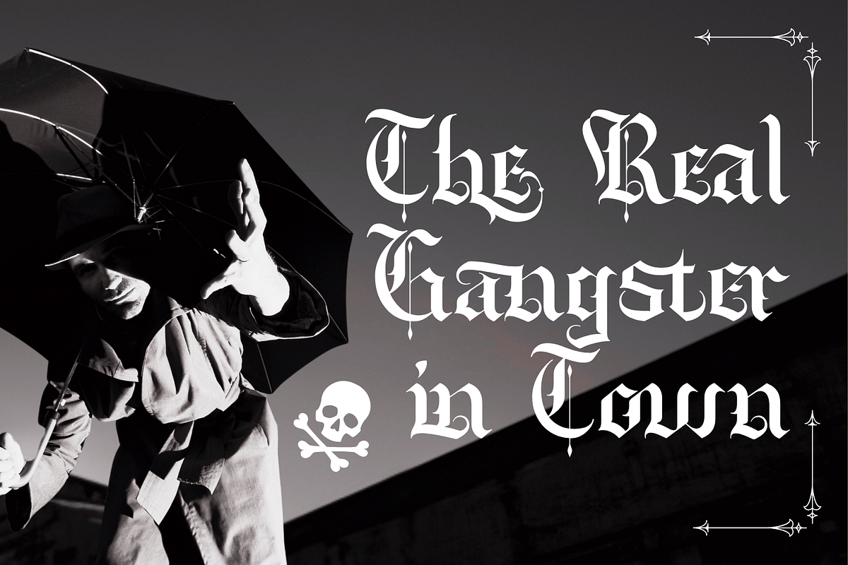 Timeless Medium - Blackletter Font, a Blackletter Font by 177Studio (Photo 4 of 8)