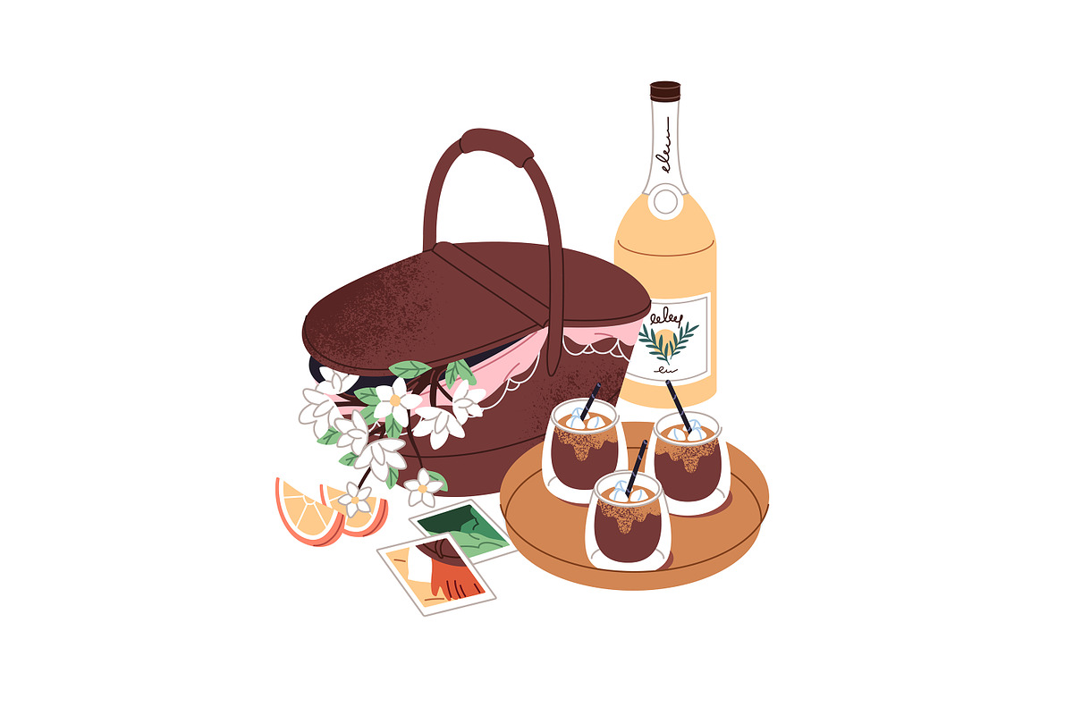 Summer picnic posters, cards set, a Food Illustration by PaperTrident (Photo 7 of 9)