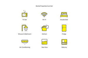 Rental Properties Icon Set