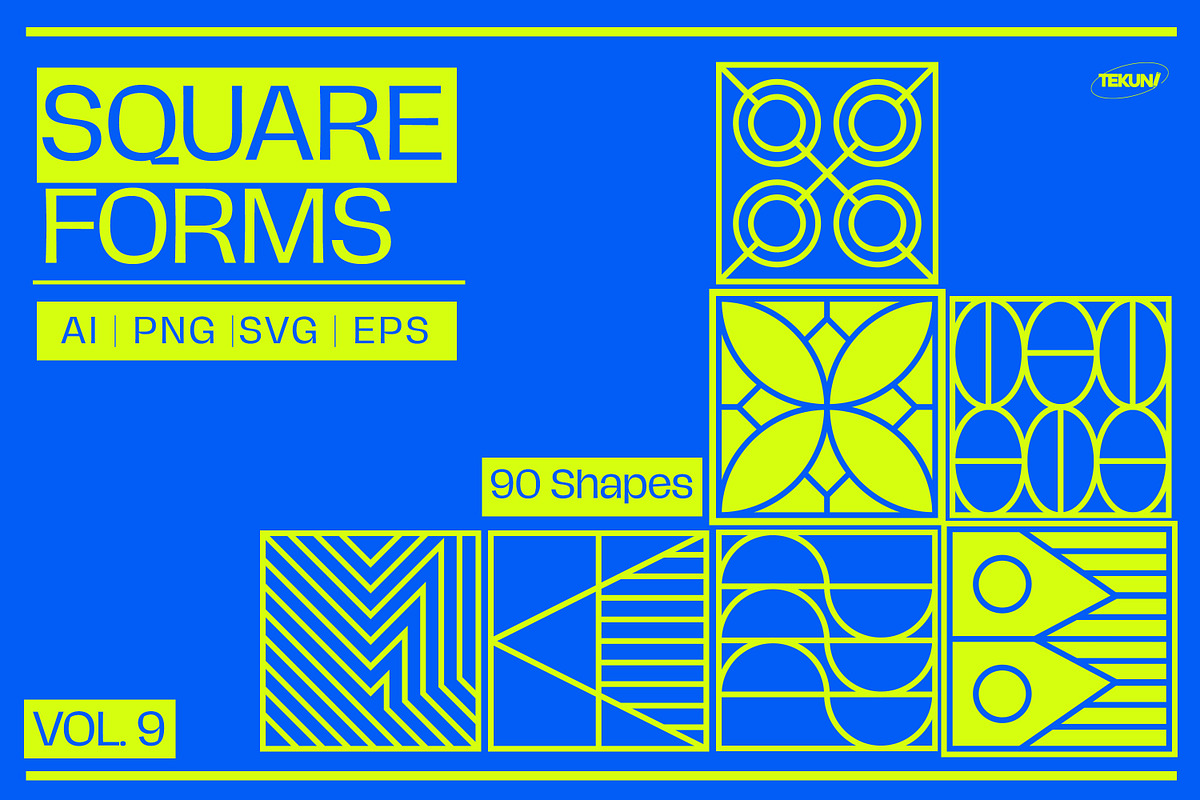 Square Forms Vol 10, an Outline Icon by Tekuni (Photo 1 of 12)