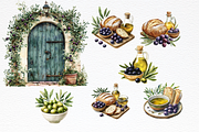 Olive Watercolor Clipart, a Food Illustration by Douce Créativité (Thumbnail 6 of 6)