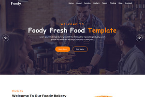 Restaurant Website Online Menu UI