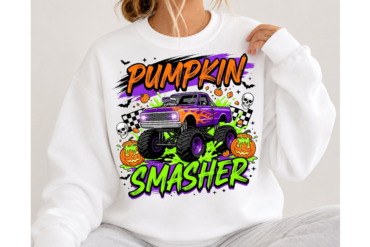 Pumpkin Smasher Halloween PNG, a Seasonal Illustration by DreamCafeArt (Photo 4 of 7)