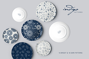 Indigo Seamless Patterns, a Pattern Graphic by Tkoko vectors & patterns (Thumbnail 7 of 16)
