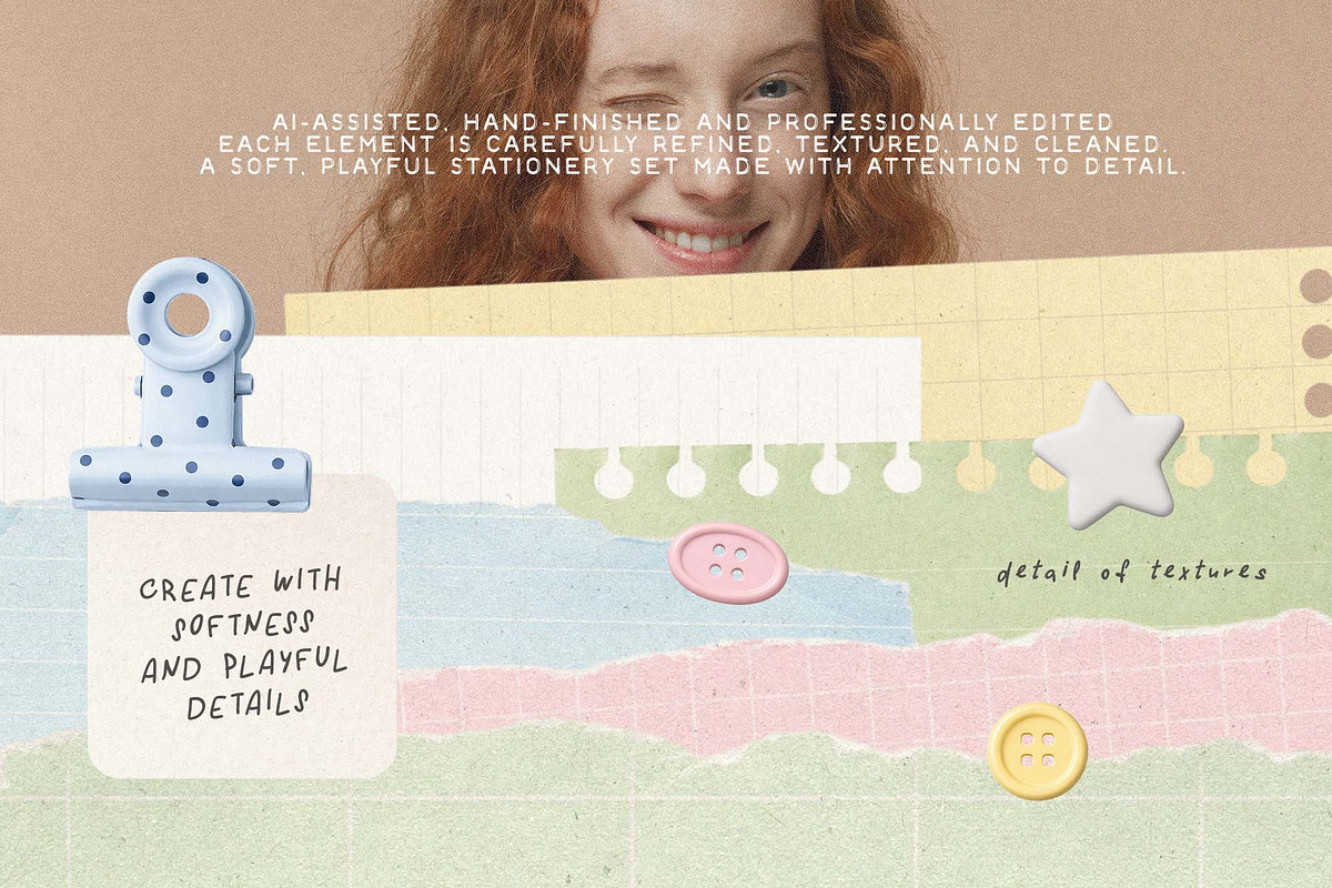 Playful Pastel Stationery, an Object Graphic by DigARTbyHavroshka (Photo 10 of 12)