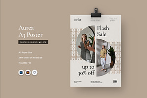 Aurea - Poster Template, a Poster Template by Fannan Studio
