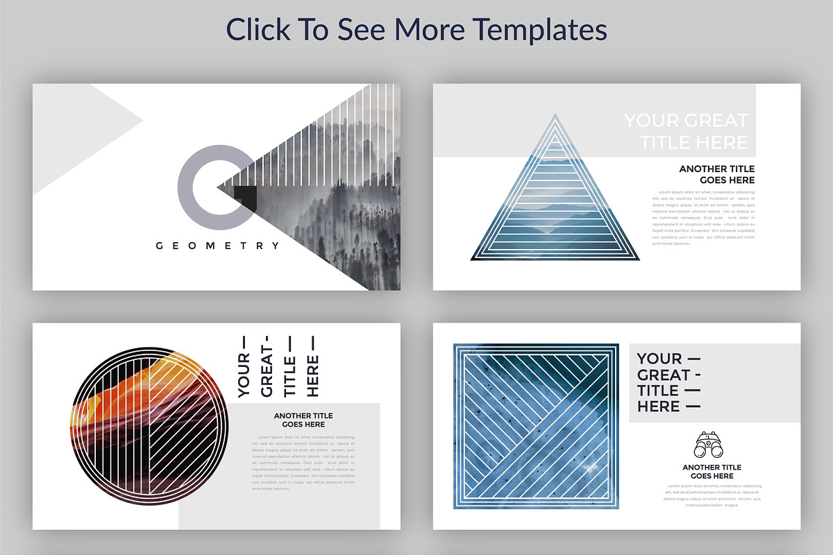 GEOMETRY.Minimal Powerpoint Template, a Presentation Template by Andrew Kras Design (Photo 3 of 7)