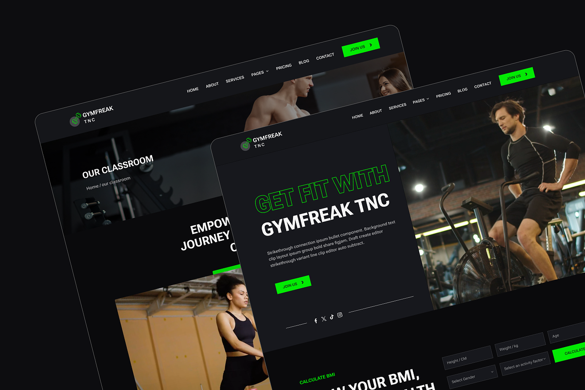 GYMFreak - Gym Website Template, a HTML Template by TNCFlow (Photo 5 of 5)