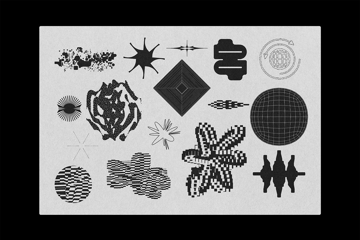Experimental MIX Shapes Kit, a Graphic by Vanzyst (Photo 8 of 14)