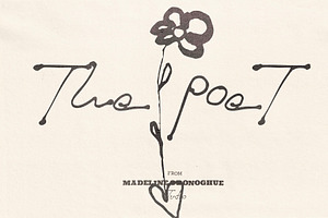 The Poet — Artistic Handwriting Font, a Handwritten Font by Madeline ODonoghue Design