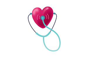 Simple stethoscope icon with, an Object Illustration by Things for designers