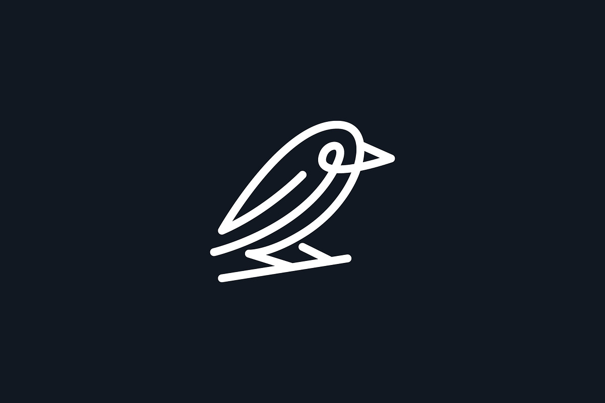 Crow Monoline Logo, a Branding & Logo Template by brandclay (Photo 3 of 5)
