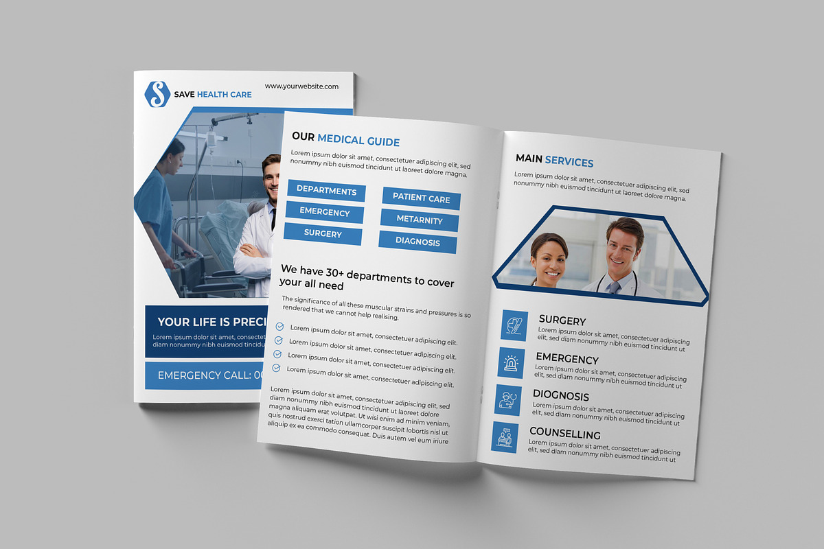 16 Page Healthcare Brochure Template, a Brochure Template by ferdousi0791 (Photo 5 of 8)