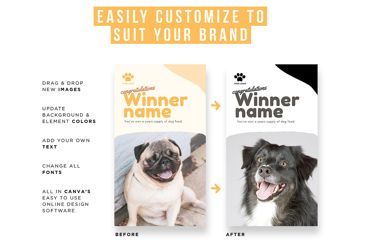 Pets Instagram Story Posts, a Social Media Template by Cultive Creative (Photo 3 of 10)