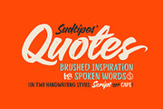 Quotes, a Script Font by Sudtipos (Thumbnail 1 of 5)
