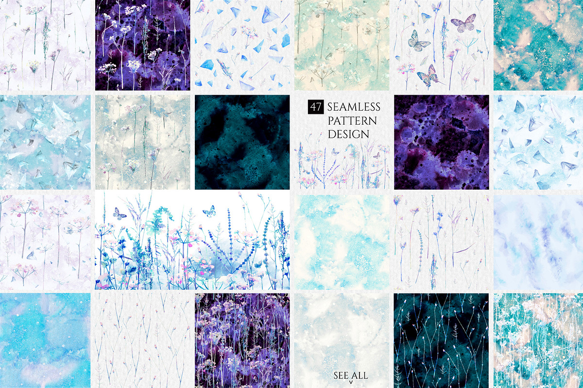 Watercolor floral design collection, a Decorative Illustration by white angel arts (Photo 2 of 16)
