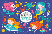 Little beauties. Mermaids., an Animal Illustration by Alena Razumova (Thumbnail 1 of 4)