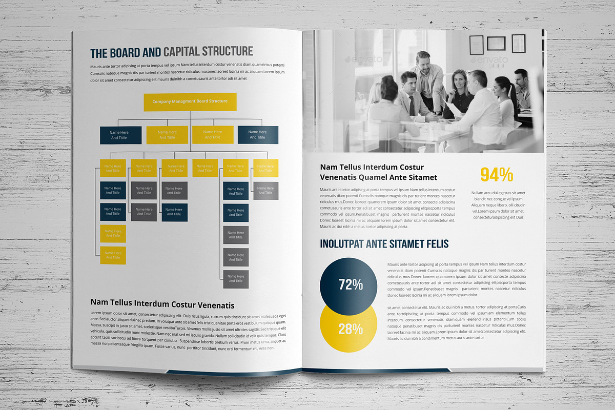 Annual Report Template V10, a Brochure Template by JanySultana (Photo 9 of 18)