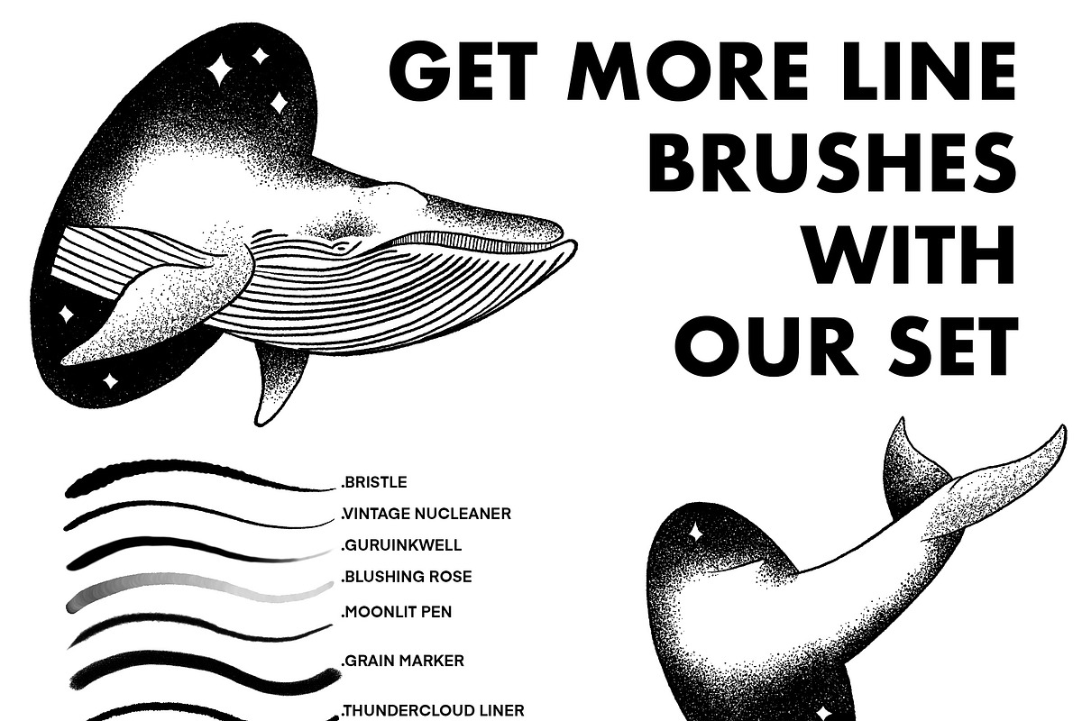 Stipple Brushes For Procreate, a Brush Add-On by Nuclear Brushes (Photo 3 of 10)