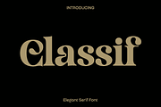 Classif - Elegant Serif Font, a Serif Font by Luna Shop (Thumbnail 1 of 12)