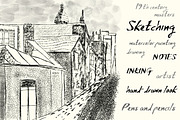 Sketchbook Brushes for Illustrator, a Brush Add-On by Guerillacraft (Thumbnail 3 of 7)