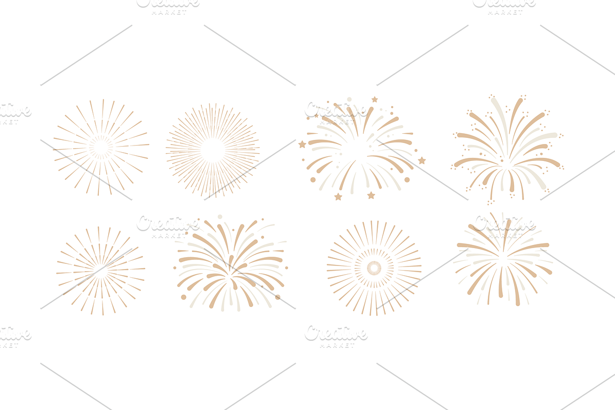 Firework Explosions Set, an Object Graphic by Sinando Studio (Photo 3 of 3)