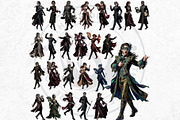 Velvet Mascarade Characters Bundle, a Person Illustration by ThatsDesignArt (Thumbnail 7 of 9)