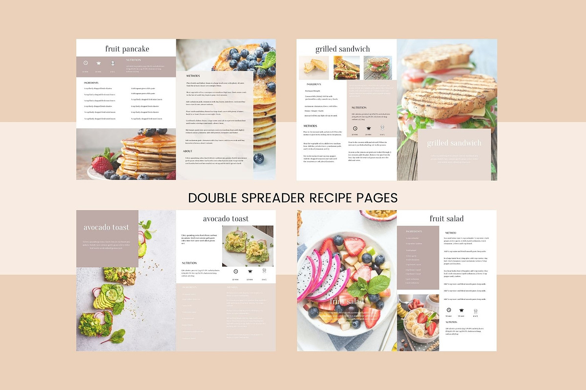 Recipe book Template Canva, a Magazine Template by Deepa Template Studio (Photo 9 of 13)