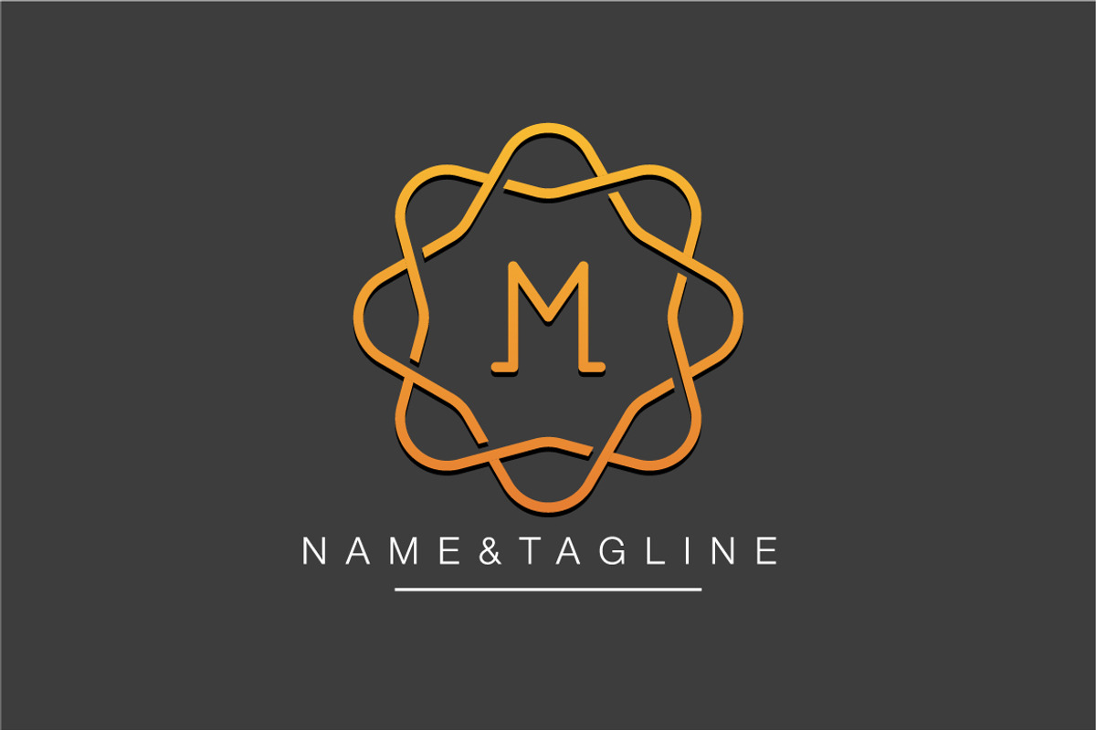 Elegant flower monogram template, a Branding & Logo Template by WORAKAMON Design Studio (Photo 3 of 5)