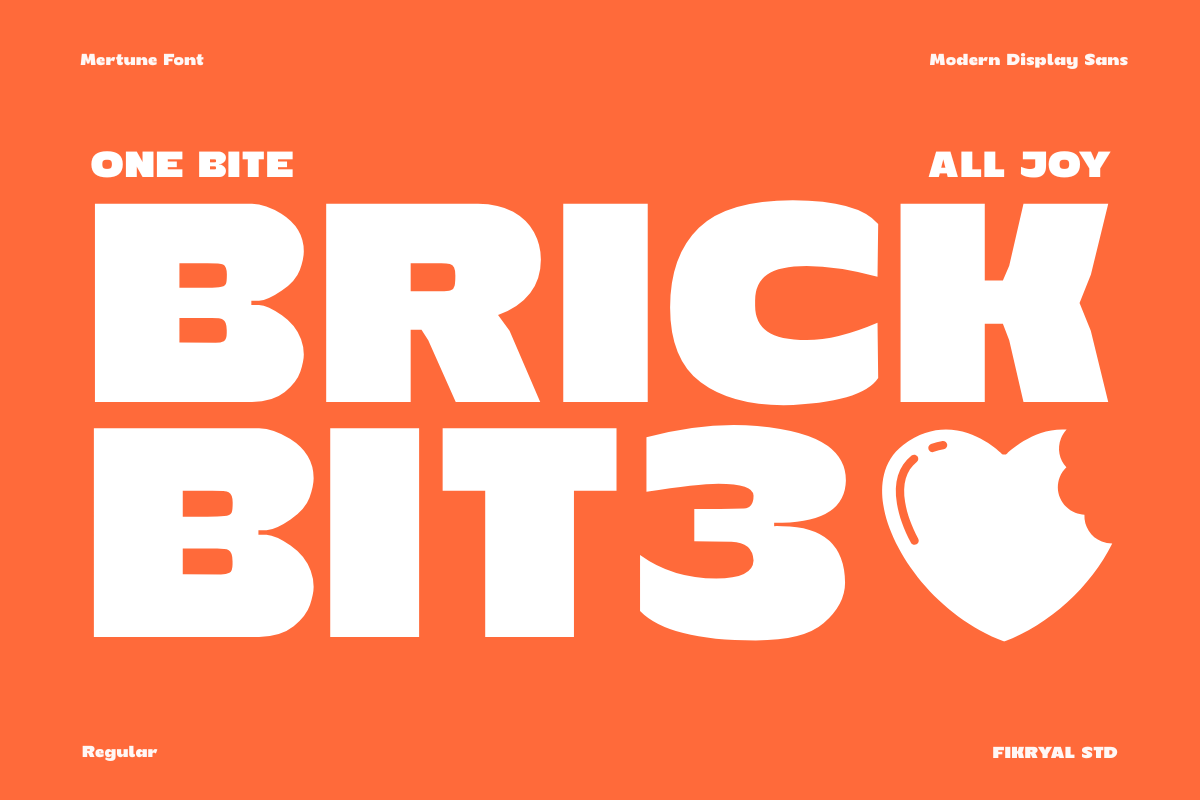 Mertune – Sans Serif Display Font, a Sans Serif Font by Fikryal Studio (Photo 14 of 15)